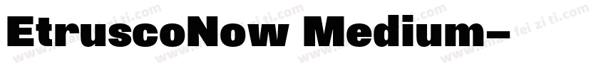 EtruscoNow Medium字体转换
